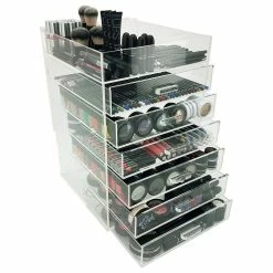 Hot Sale 🔔 Vandue Corporation OnDisplay 7 Tier Acrylic Cosmetic/Makeup Organizer - Multi-Tiered Clear Drawer 👏