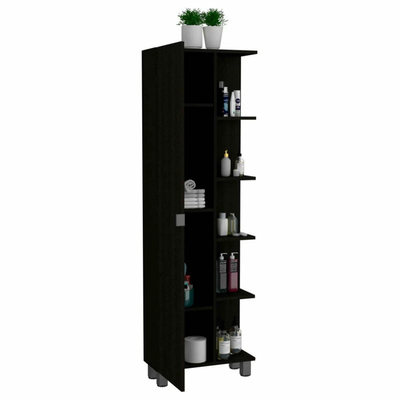 Buy ๐ฅ FM FURNITURE Los Angeles Corner Cabinet, Black Wengue ๐ 5 Buy ๐ฅ FM FURNITURE Los Angeles Corner Cabinet, Black Wengue ๐ - Image 3