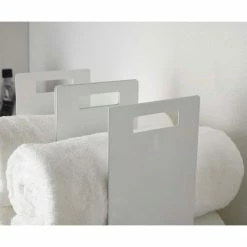 Wholesale ✔️ Yamazaki Home Towel Storage Organizer, Steel, White 😀 -Outlet bathroom Store 03d169d4025ad9db 2668 w800 h800 b0 p0