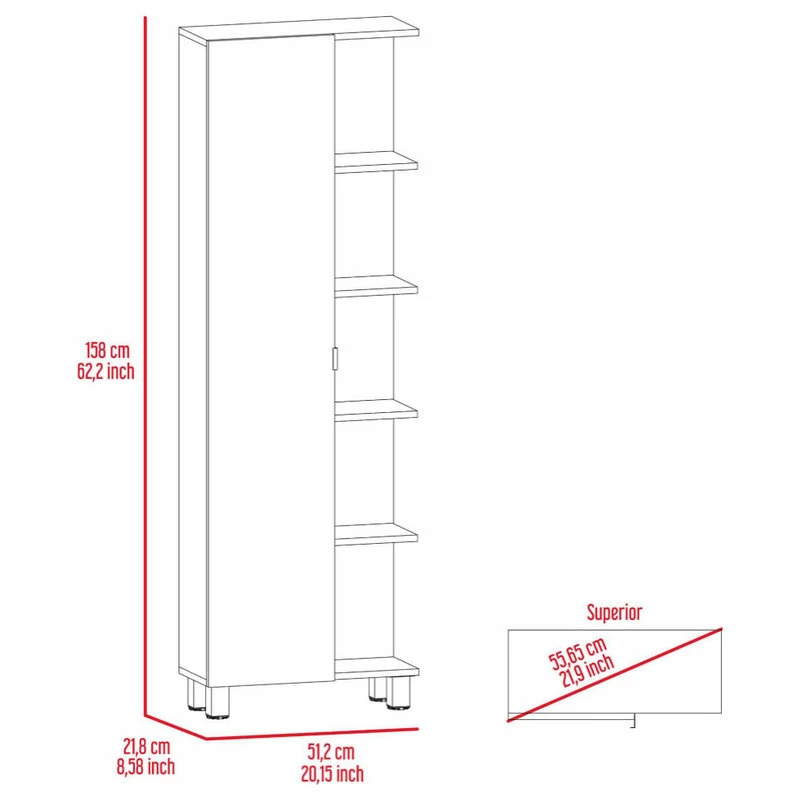 Buy ๐ฅ FM FURNITURE Los Angeles Corner Cabinet, Black Wengue ๐ 10 Buy ๐ฅ FM FURNITURE Los Angeles Corner Cabinet, Black Wengue ๐ - Image 8