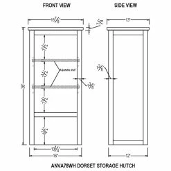 Best reviews of 🎉 Bolton Furniture, Inc. Dorset 17"W X 36"H Shelving Hutch 🎁 -Outlet bathroom Store 05c14b5f03507723 9123 w800 h800 b1 p0