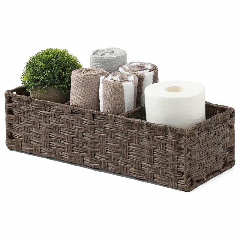 Wholesale 🔥 Brawbuy Toilet Paper Basket Hand-woven Basket, Storage Bin, Counter Vanity Organizer 🌟 3 Wholesale 🔥 Brawbuy Toilet Paper Basket Hand-woven Basket, Storage Bin, Counter Vanity Organizer 🌟