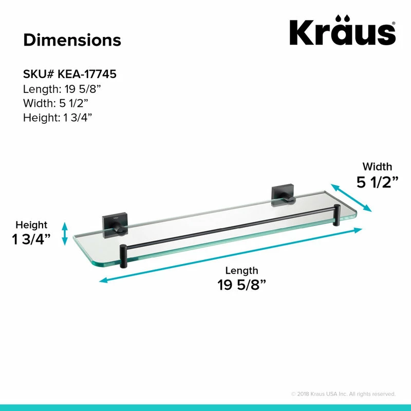 Best Pirce ๐ Kraus USA, Inc. Ventus Bathroom Shelf, Matte Black โ 5 Best Pirce ๐ Kraus USA, Inc. Ventus Bathroom Shelf, Matte Black โ - Image 3