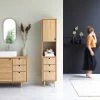 Best reviews of 🔥 Solid Oak Tall Bathroom Cabinet | Tikamoon Jonàk ❤️ -Outlet bathroom Store 11c1b70b00776864 4077 w800 h800 b0 p0