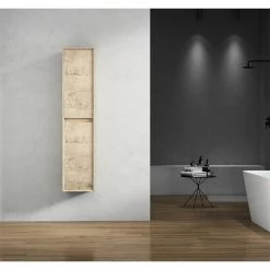 Top 10 💯 Bathroom Vanity Wholesale INC. SLIM Bathroom Linen Side Cabinet, Light White Oak 😍 -Outlet bathroom Store 130190d502cb2c76 0711 w800 h800 b0 p0