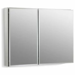 Best deal 😀 Kohler K-CB-CLC3526FS 35" X 26" Double Door Reversible Hinge - Silver Aluminum ❤️