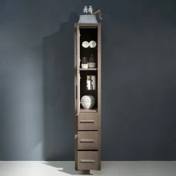 Outlet 🌟 Fresca Torino Gray Oak Tall Bathroom Linen Side Cabinet ⌛ -Outlet bathroom Store 1711bf8f0f08f696 6903 w800 h800 b0 p0