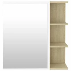 Coupon 💯 Vida XL LLC VidaXL Bathroom Mirror Cabinet White&Sonoma Oak Engineered Wood Furniture ✔️ -Outlet bathroom Store 1761578801c348f4 8244 w800 h800 b1 p0