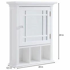 Promo 🔔 Versanora Wooden Medicine Storage Cabinet, Mirror Door 🔔 -Outlet bathroom Store 19215ad80111ee4c 6612 w800 h800 b1 p0