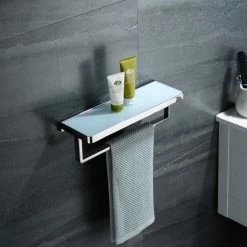 Hot Sale 🎉 Lexora Bagno Bianca St. Steel Wh. Glass Shelf, Towel Bar Chrome 😉 -Outlet bathroom Store 1bb1ad020ed66e88 3400 w800 h800 b0 p0