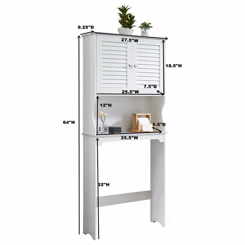 Buy โจ Pilaster Designs Trevita Over The Toilet Bathroom Space Saver Organizer With Storage Cabinet ๐ฏ 8 Buy โจ Pilaster Designs Trevita Over The Toilet Bathroom Space Saver Organizer With Storage Cabinet ๐ฏ - Image 6