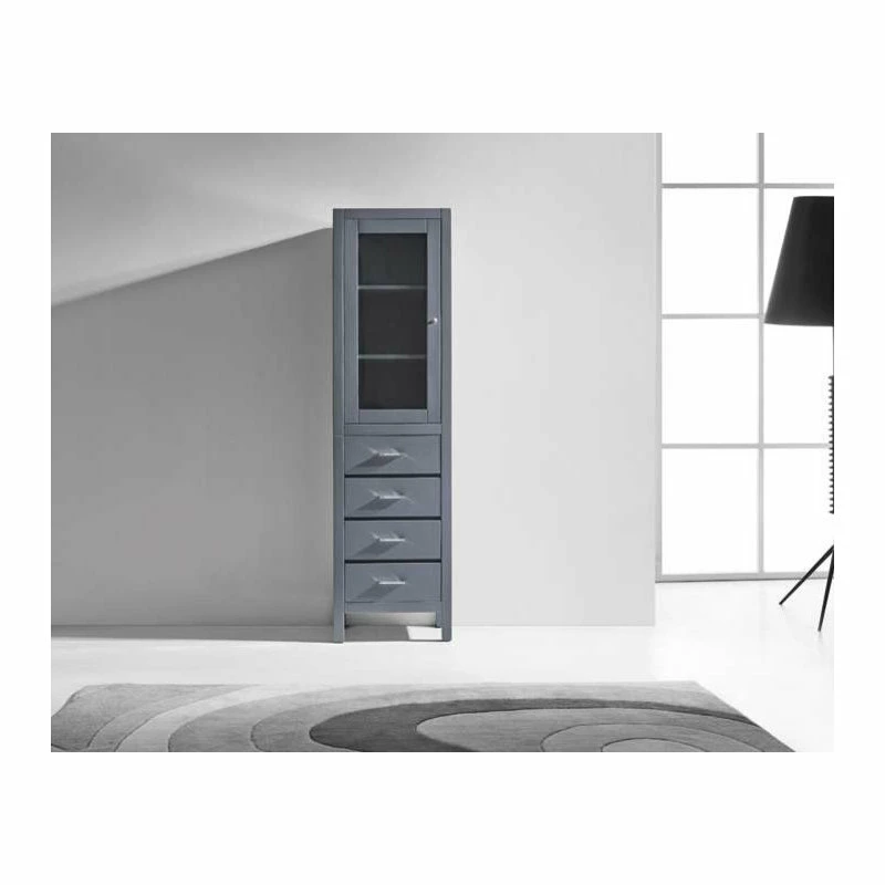 Best deal ๐ฅฐ Virtu USA Virtu Wellmont 20" Linen Cabinet, Gray ๐ 6 Best deal ๐ฅฐ Virtu USA Virtu Wellmont 20" Linen Cabinet, Gray ๐ - Image 4
