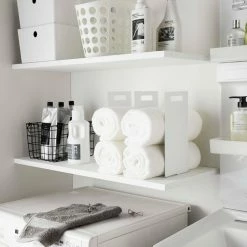 Wholesale ✔️ Yamazaki Home Towel Storage Organizer, Steel, White 😀 -Outlet bathroom Store 2ab17a03025ad9c8 2668 w800 h800 b0 p0