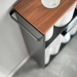 Best Sale 😀 Yamazaki Home Rolling Storage Cart, Steel, Black 🌟 -Outlet bathroom Store 2cd1710f025adb03 2707 w800 h800 b0 p0