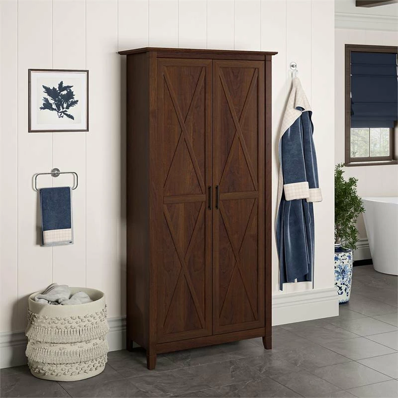 Best Sale โจ Bush Business Furniture Key West Bathroom Storage Cabinet With Doors In Bing Cherry - Engineered Wood ๐ฏ 4 Best Sale โจ Bush Business Furniture Key West Bathroom Storage Cabinet With Doors In Bing Cherry - Engineered Wood ๐ฏ - Image 2