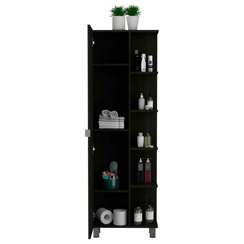 Buy ๐ฅ FM FURNITURE Los Angeles Corner Cabinet, Black Wengue ๐ 4 Buy ๐ฅ FM FURNITURE Los Angeles Corner Cabinet, Black Wengue ๐ - Image 2