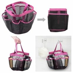 Promo 🔥 Yescom Aquaterior 2 Packs Mesh Shower Caddy 8 Pockets Bathroom Carry Tote Conditioner 💯 -Outlet bathroom Store 3481f5820f900f9f 9208 w800 h800 b1 p0