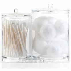 New 😉 Huji Clear Acrylic Cosmetic Organizer With Lids 👍 -Outlet bathroom Store 388150280aa98c77 9453 w800 h800 b1 p0