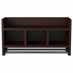 Cheap 🔥 Bolton Furniture, Inc. 25" Bath Storage Shelf, Two Towel Rods, Gray, Espresso ⭐ -Outlet bathroom Store 39c1d7f701f435bf 7421 w800 h800 b1 p0