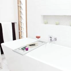 Coupon 👍 ToiletTree Products ToiletTree Clear Acrylic Bathtub Caddy With Rust-Proof Stainless Steel Handles 👍 -Outlet bathroom Store 3bb1a90400309124 8697 w800 h800 b0 p0