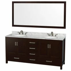 Best Pirce 🔔 Wyndham Collection 72" Double Bathroom Vanity In Espresso, No Countertop, No Sinks, And No Mirror 👍 -Outlet bathroom Store 3dd11d5303852f7f 3062 w800 h800 b1 p0