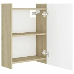 Coupon 💯 Vida XL LLC VidaXL Bathroom Mirror Cabinet White&Sonoma Oak Engineered Wood Furniture ✔️ -Outlet bathroom Store 3ed19fce01c348f6 8244 w800 h800 b1 p0