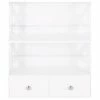 Cheapest ⌛ GDFStudio Lewis Wall-Mounted Bathroom Storage Cabinet With Drawers, White 😀 -Outlet bathroom Store 44c18644022b09e9 4269 w800 h800 b1 p0