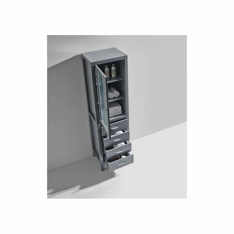 Best deal ๐ฅฐ Virtu USA Virtu Wellmont 20" Linen Cabinet, Gray ๐ 5 Best deal ๐ฅฐ Virtu USA Virtu Wellmont 20" Linen Cabinet, Gray ๐ - Image 3