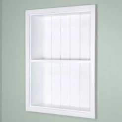 Cheapest 🌟 14"x18" Recessed Sloane Wall Niche By Fox Hollow Furnishings, White, Beadboard B 🤩 -Outlet bathroom Store 478192b40c991e4c 3849 w800 h800 b0 p0