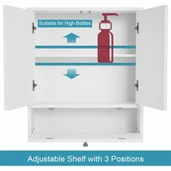 Best Pirce 👏 Costway Bathroom Cabinet Double Mirror Door Wall Mount Storage Wood Shelf White 🤩 -Outlet bathroom Store 49916a5000d595cf 2561 w800 h800 b1 p0