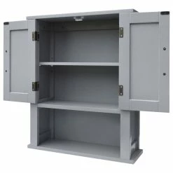 Best deal 🔥 Versanora Wooden Bathroom Wall Cabinet Open Shelf Grey 💯 -Outlet bathroom Store 4fa18a6101a0a003 2161 w800 h800 b1 p0