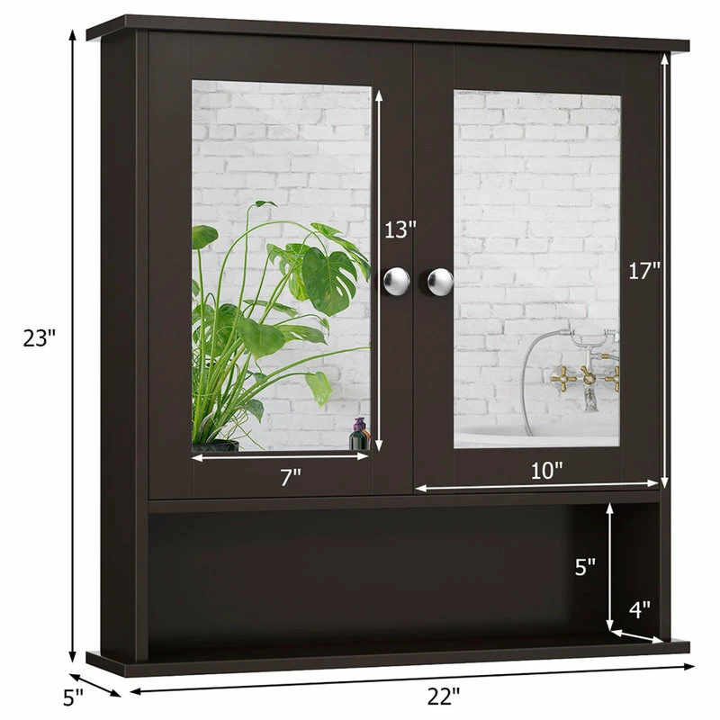 Coupon โค๏ธ Costway Wall Mount Mirror Cabinetr Brown ๐ 7 Coupon โค๏ธ Costway Wall Mount Mirror Cabinetr Brown ๐ - Image 5
