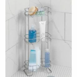 Best Pirce 💯 IDesign Neo 3-Tier Bath Shelf Shower Organizer, Silver 🛒 -Outlet bathroom Store 55b165090beb1884 3895 w800 h800 b0 p0