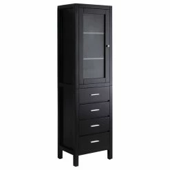 Best deal ✨ Virtu USA Virtu Wellmont 20" Linen Cabinet, Espresso ⭐
