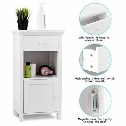 Top 10 💯 Imtinanz Modern Bathroom Floor Storage Drawer Cabinet Cupboard With Door 🥰 -Outlet bathroom Store 5da1e4850c76156e 5207 w800 h800 b1 p0