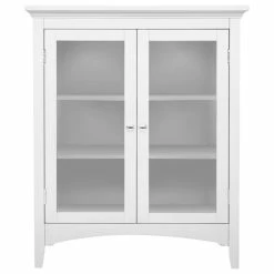 New 🧨 Versanora Wooden Bathroom Floor Cabinet Storage Shelves 🥰