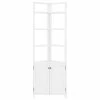 New ❤️ Bolton Furniture, Inc. Dover 25"W X 68"H Corner Storage Cabinet, 2 Doors And Open Shelving 🔔 -Outlet bathroom Store 70b171f801f43644 7479 w800 h800 b1 p0