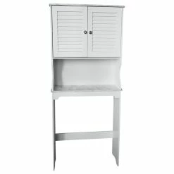 Buy ✨ Pilaster Designs Trevita Over The Toilet Bathroom Space Saver Organizer With Storage Cabinet 💯