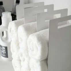 Wholesale ✔️ Yamazaki Home Towel Storage Organizer, Steel, White 😀 -Outlet bathroom Store 7a517bfd025ad9cc 2668 w800 h800 b0 p0