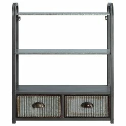 Best reviews of ❤️ 4D Concepts Intek 2 Drawer Metal Bathroom Wall Shelf In Gray 👏 -Outlet bathroom Store 7d212af100b92b41 3698 w800 h800 b1 p0