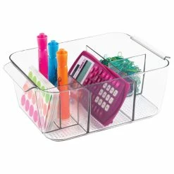 Best deal 🥰 IDesign Clarity Divided Cosmetic Bin 🔥 -Outlet bathroom Store 7f3125e80beb18ca 3977 w800 h800 b1 p0