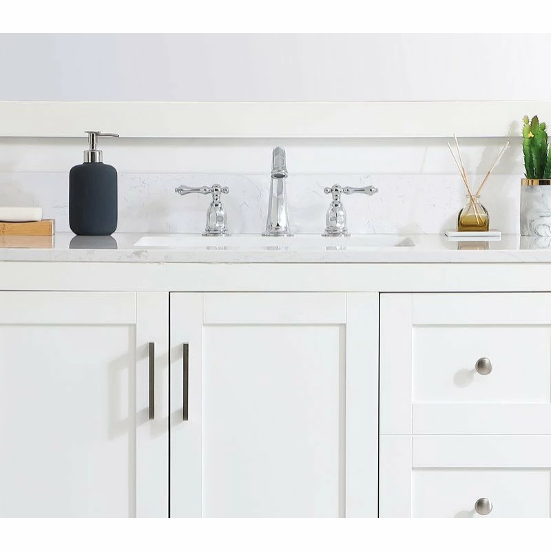 Wholesale ❤️ Elegant Furniture & Lighting 42" Backsplash, Calacatta White ✨ 4 Wholesale ❤️ Elegant Furniture & Lighting 42" Backsplash, Calacatta White ✨ - Image 2