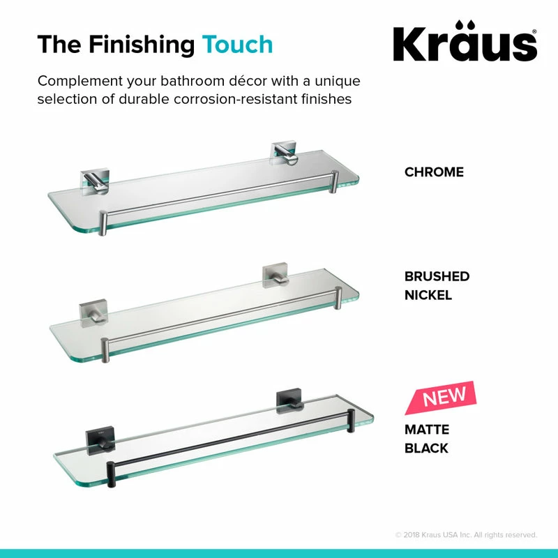 Best Pirce ๐ Kraus USA, Inc. Ventus Bathroom Shelf, Matte Black โ 8 Best Pirce ๐ Kraus USA, Inc. Ventus Bathroom Shelf, Matte Black โ - Image 6