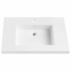 New ⌛ Avanity Corporation Avanity Versastone 31" Solid Surface Vanity Top W/ Integrated Bowl, Matte White ❤️