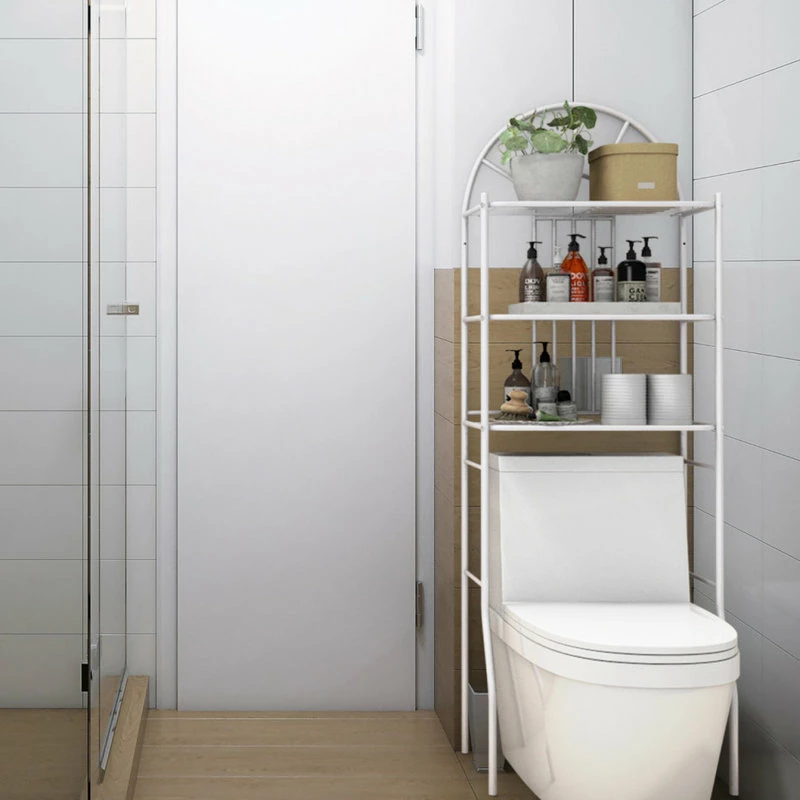 Budget โค๏ธ Gymax Bathroom 3-Tier Metal Storage Rack Over The Toilet Space Saver White ๐ 7 Budget โค๏ธ Gymax Bathroom 3-Tier Metal Storage Rack Over The Toilet Space Saver White ๐ - Image 5