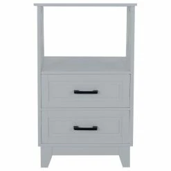 Promo 🎉 GDFStudio McCusker Bathroom Storage Cabinet With Drawers, Gray ✔️