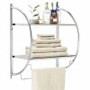 Deals 💯 Costway 2 Tier Wall Mount Shower Toilet Bathroom Storage Rack Holder Towel Bar ✨ -Outlet bathroom Store 8cb18fb200e434f9 2913 w800 h800 b1 p0
