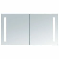 Cheapest 🧨 Innoci-usa Electric LED Mirror Vanity Cabinet Double Door, LED Tubes, 48 X 26 🧨