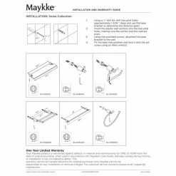 Discount 🛒 Maykke Soma Glass Shelf, Polished Chrome 😀 -Outlet bathroom Store 9221b11e08138550 2938 w800 h800 b1 p0