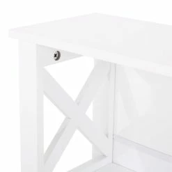 Cheapest ⌛ GDFStudio Lewis Wall-Mounted Bathroom Storage Cabinet With Drawers, White 😀 -Outlet bathroom Store 949180da022b09f2 4269 w800 h800 b0 p0